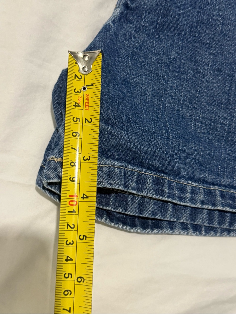 Tommy Hilfiger Navy Blue Denim Jean Shorts - Picture 7 of 11